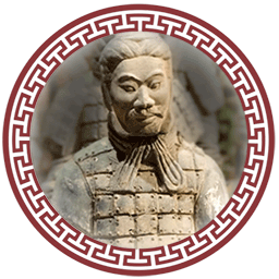 صورة تمثال جندي صيني ضمن ما يسمى جيش تيراكوتا
