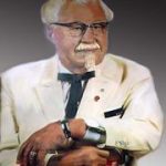 ساندرز مؤسس سلسلة مطاعم دجاج كنتاكي